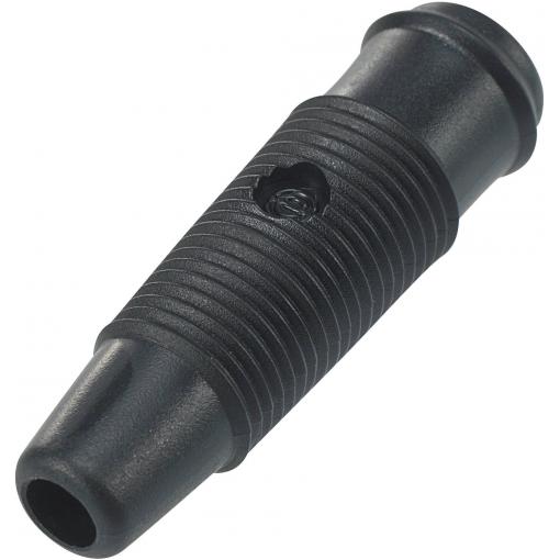 TRU COMPONENTS TC-R8-107 zdířka pro banánek zásuvka, rovná Ø pin: 4 mm černá 1 ks