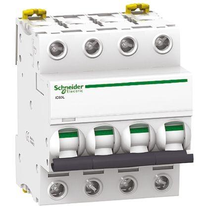 Schneider Electric Miniaturní jistič, rozsah: iC60L 4pólový 20A vypínací výkon 10 kA, charakteristika: Typ C, rozsah:
