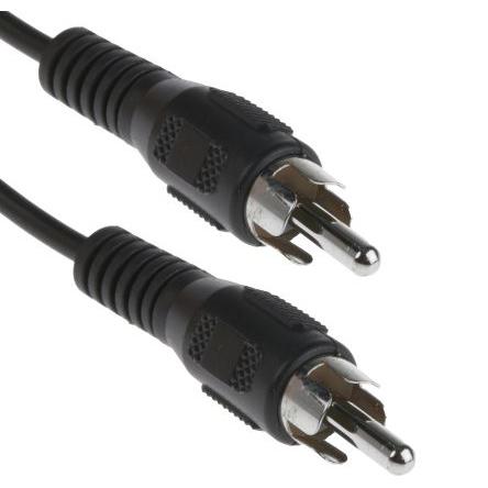 Pomocný kabel délka 5 m, A: Vnější, A: RCA RS PRO, B: Vnější, B: RCA, Černá