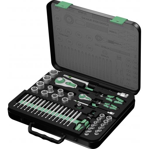 Wera 8100 SA/SC 2 Zyklop sada nástrčných klíčů, metrický, 1/4 (6,3 mm), 1/2, 43dílná, 05160785001