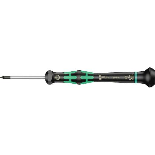 Wera 2067 pro elektroniku a jemnou mechaniku šroubovák Torx Velikost šroubováku T 1 Délka dříku: 40 mm 1 ks