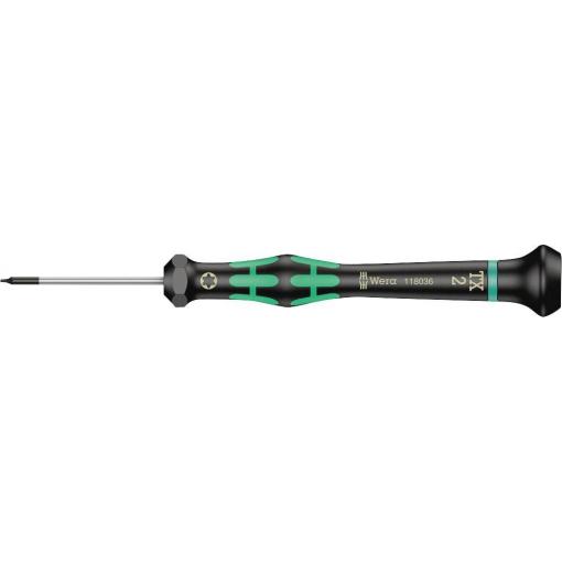 Wera 2067 pro elektroniku a jemnou mechaniku šroubovák Torx Velikost šroubováku T 2 Délka dříku: 40 mm