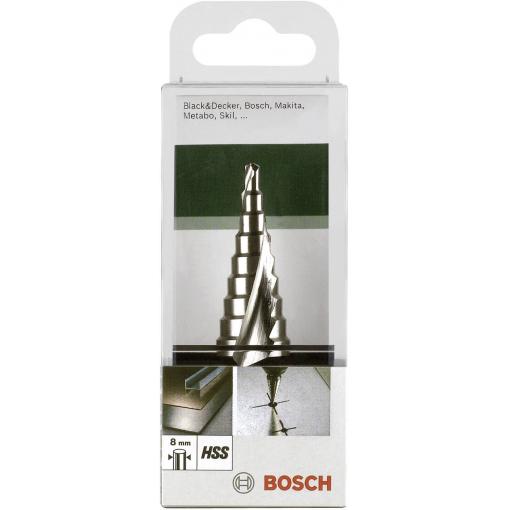 Bosch Accessories 2609255115 HSS stupňovitý vrták Celková délka 75 mm kuželový záhlubník 3 břitý 1 ks