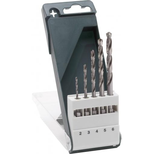 Bosch Accessories 2609255127 HSS sada spirálových vrtáku do kovu 5dílná 2 mm, 3 mm, 4 mm, 5 mm, 6 mm broušený DIN 338 1/4 (6,3 mm) 1 sada
