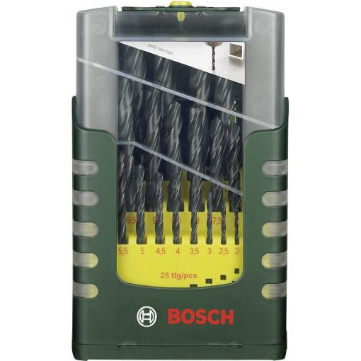 Bosch Accessories 2607017153 HSS sada spirálových vrtáku do kovu 25dílná válcované za tepla DIN 338 válcová stopka 1 sada