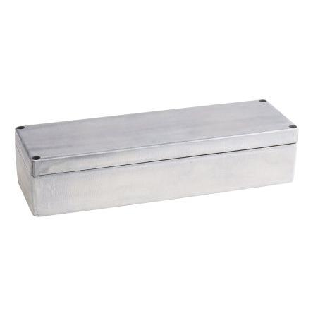 RS PRO Pouzdro, řada: RS PRO IP66 Nestíněný barva Stříbrná barva Stříbrná Odlévaný hliník 250 mm 55 mm 80 mm Neopren