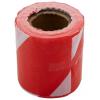 Bariérová páska, Červená, Bílá Polyetylen 75mm, délka: 100 m RS PRO