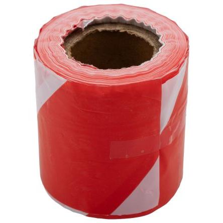 Bariérová páska, Červená, Bílá Polyetylen 75mm, délka: 100 m RS PRO