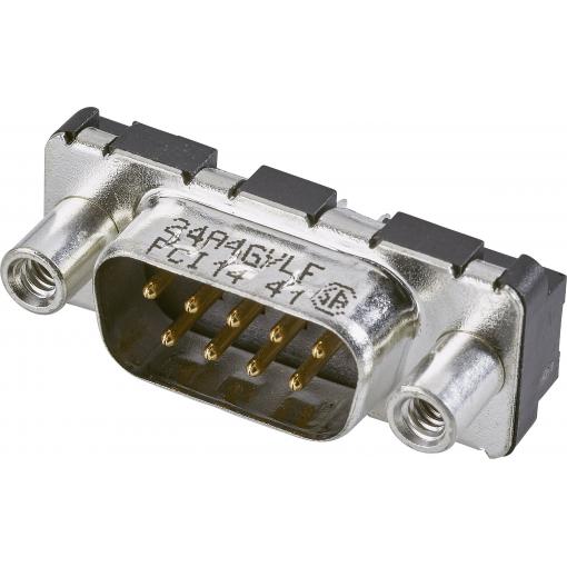 FCI D-SUB D09P24A4GV00LF D-SUB kolíková lišta 180 ° Pólů: 9 do DPS 1 ks