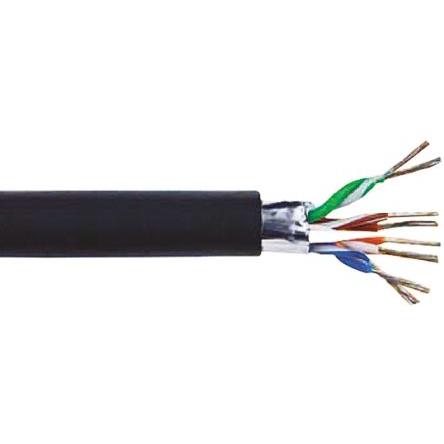 Alpha Wire Cat5e Ethernetové kabely, řada: Xtra-Guard Industrial Ethernet Performance Cable, Černá, Termoplastický