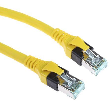 HARTING Kat6 Ethernetové kabely, Žlutá, Polyuretan, A: RJ45 5 m Vnější, B: RJ45 Vnější, typ pláště: Stíněné