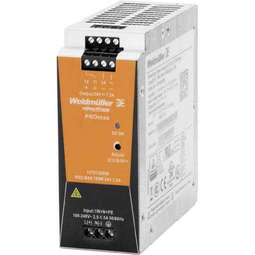 Weidmüller 1478130000 síťový zdroj na DIN lištu 24 V/DC 10 A 240 W Obsah 1 ks