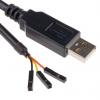 FTDI Chip 1 m USB na UART Černá
