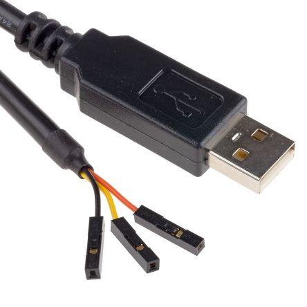 FTDI Chip 1 m USB na UART Černá