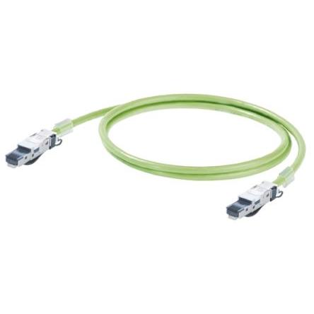 Weidmüller Cat5 Ethernetové kabely, Zelená, Polyuretan, 60V 3 m 4, typ pláště: Stíněné Stíněný