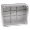 RS PRO Pouzdro IP55 Nestíněný barva Šedá barva Čirá ABS 210 mm 260 mm 95 mm