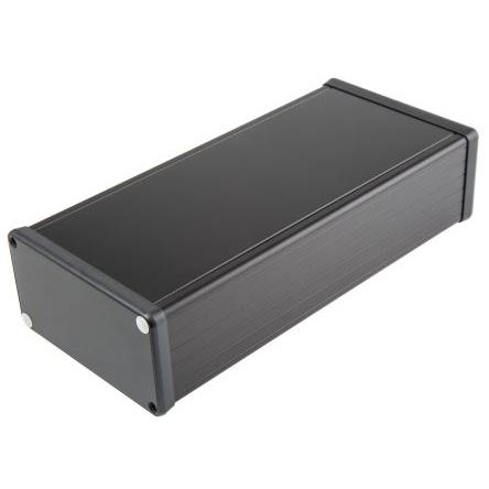 Hammond Pouzdro, řada: 1455 IP54 Nestíněný barva Černá barva Černá Hliník 220 mm 53 mm 103 mm