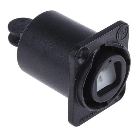 Konektor vláknové optiky, řada: OpticalCON, LC Vícerežimové Duplexní ztráta ze zapojení 0.5dB OM3 barva Černá, 75 °C,