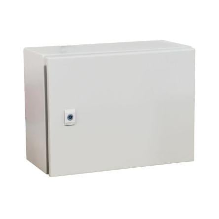 RS PRO Nástěnná krabice IP66 Ocel RAL 7032 400 mm 300 mm 200 mm