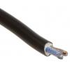 RS PRO Napájecí kabel 2žilový 100 m Polyvinylchlorid plášť, Černá, vnější průměr: 5.06 mm OD, 300V, 500 V 70 °C