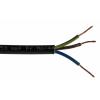 RS PRO Napájecí kabel 3žilový 100 m Polyvinylchlorid plášť, Černá, vnější průměr: 5.39 mm OD, 300V, 500 V 70 °C