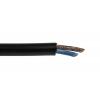 RS PRO Napájecí kabel 2žilový 100 m Polyvinylchlorid plášť, Černá, vnější průměr: 6.05 mm OD, 300V, 500 V 70 °C