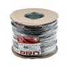 RS PRO Napájecí kabel 2žilový 100 m Polyvinylchlorid plášť, Černá, vnější průměr: 6.05 mm OD, 300V, 500 V 70 °C