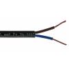 RS PRO Napájecí kabel 2žilový 100 m Polyvinylchlorid plášť, Černá, vnější průměr: 6.39 mm OD, 300V, 500 V 70 °C