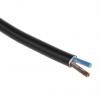 RS PRO Napájecí kabel 2žilový 100 m Polyvinylchlorid plášť, Černá, vnější průměr: 7.3 mm OD, 300V, 500 V 70 °C