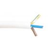 RS PRO Napájecí kabel 3žilový 100 m Polyvinylchlorid plášť, Bílá, vnější průměr: 9.7 mm OD, 300V, 500 V 70 °C