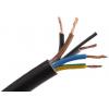 RS PRO Napájecí kabel 5žilový 100 m Polyvinylchlorid plášť, Černá, vnější průměr: 8.04 mm OD, 300V, 500 V 70 °C