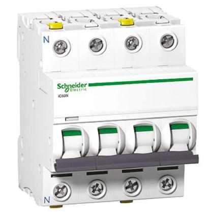 Schneider Electric Miniaturní jistič, rozsah: iC60H 4pólový 16A vypínací výkon 10 kA, charakteristika: Typ C, rozsah: