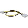 Renkforce napájecí kabel [1x ATX zásuvka 4pólová - 1x IDE proudová zástrčka 4pólová] 0.30 m žlutá, černá