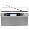 DAB+ přenosné rádio SoundMaster DAB650SI, AUX, DAB+, FM, stříbrná, černá