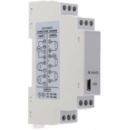 Převodník signálu, řada: RS PRO Proud/napětí Proud/napětí, počet kanálů: 1 RS PRO 10 V ac, 32 V ac, 10V dc, 48 V dc