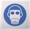 RS PRO Povinná značka, Vinyl, Bílá, Modrá Respiratory Protection Samolepicí