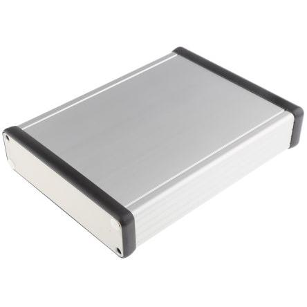 Hammond Pouzdro, řada: 1455 IP54 Nestíněný barva Stříbrná barva Černá Hliník 160 mm 31 mm 125 mm