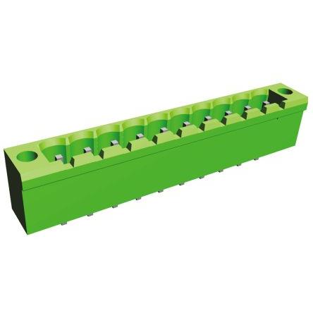 TE Connectivity Zásuvný blok Terminal, řada: Buchanan, rozteč: 5.08 mm, počet řad: 1, počet kontaktů: 10, orientace