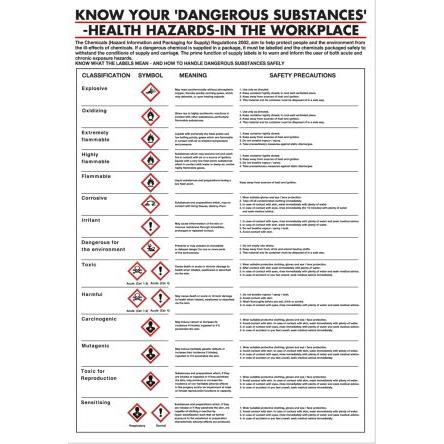 Bezpečnostní tabule Dangerous Substances, Polypropylen Angličtina RS PRO, výška: 600 mm, šířka: 420mm