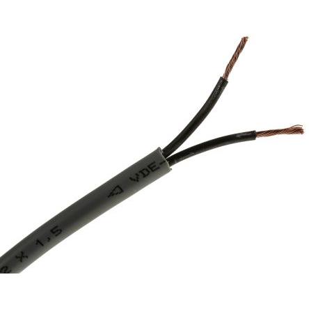 Ovládací kabel 2žilový 1.5mm² 15 AWG Polyvinylchlorid plášť RS PRO Nestíněný 50 m, Šedá
