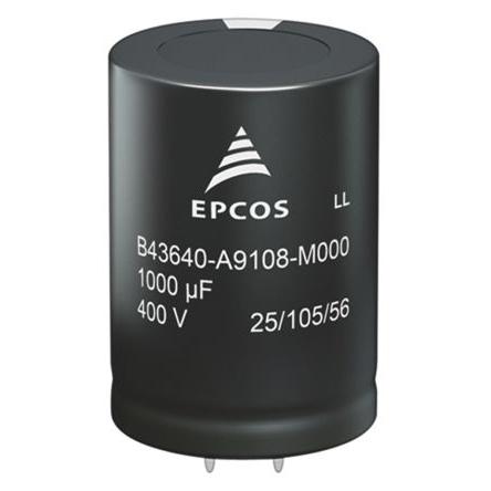 Kondenzátor, řada: B43644 390 μF ±20 % 270 B43644B5397M060 450V dc, Zacvakávací montáž TDK