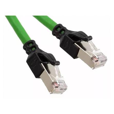 HARTING Cat5e Ethernetové kabely, Zelená, Polyuretan, A: RJ45 Vnější, B: RJ45 Vnější 5 m, typ pláště: Stíněné