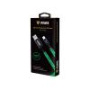 Kabel USB - Micro USB, svítící zelený 1m YENKEE YCU 231 GN