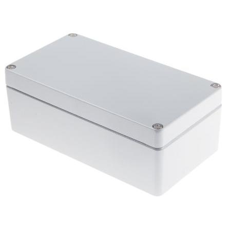 RS PRO Pouzdro, řada: RS PRO IP66 Nestíněný barva Šedá barva Šedá Odlévaný hliník 220 mm 81 mm 120 mm Neopren