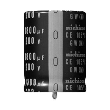 Kondenzátor, řada: GW 470 μF ±20 % 400V dc, Zacvakávací montáž Nichicon