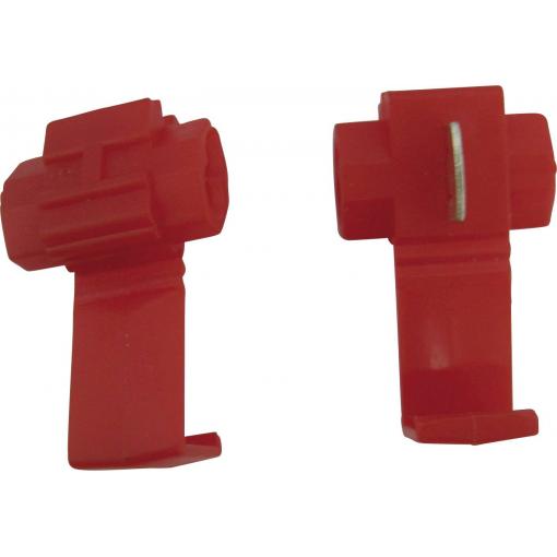 TRU COMPONENTS rychlospojka Pro kabel o rozměru: 0.5-0.75 mm² Tuhost (příčný řez): 0.5-0.75 mm² Pólů: 2 červená 5 ks