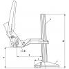 Bessey BS5N svěrka s manipulačním ramenem Rozpětí (max.):240 mm Délka vyložení:140 mm