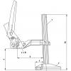 Bessey BS3N svěrka s manipulačním ramenem Rozpětí (max.):200 mm Délka vyložení:120 mm