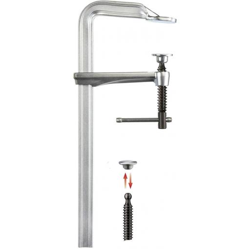 Bessey GZ80K šroubová svěrka Rozpětí (max.):800 mm Délka vyložení:120 mm