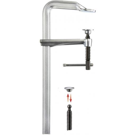 Celoocelová šroubová svěrka GZ-K 160/80 Bessey GZ16K Rozpětí (max.):160 mm Délka vyložení:80 mm